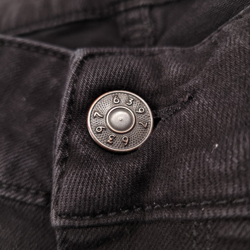 6397 Jeans Womens 27 Faded Black Mini Skinny Relaxed Fit‎ Denim NP042 Italy - Picture 3 of 15